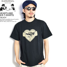 GLAD HAND HEARTLAND - S/S T-SHIRTS -BLACK-画像