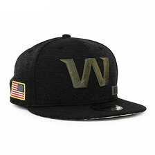 NEW ERA WASHINGTON FOOTBALL TEAM 9FIFTY SALUTE-TO-SERVICE SNAPBACK CAP BLACK NE60080889画像