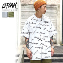 LEFLAH K LOVE SIGN OPEN COLLAR SHIRT画像
