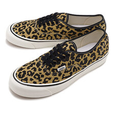 VANS ANAHEIM FACTORY AUTHENTIC 44 DX BLACK/TAN LEOPARD VN0A54F29GI画像