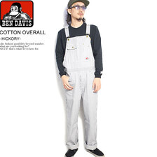 BEN DAVIS COTTON OVERALL -HICKORY- G-0380020画像