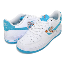 NIKE AIR FORCE 1 (GS) SPACE PLAYERS white/lt blue fury-white DM3353-100画像