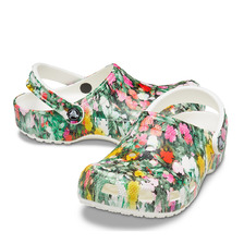 crocs Classic Printed Floral Clog White/Multi 206376-94S画像