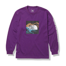 THE NORTH FACE L/S DIGITAL LOGO TEE GRAVITY PURPLE NT82137-GP画像