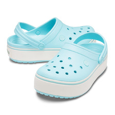 crocs Crocband&trade; platform clog ice blue/ice blue 205434-4JE画像