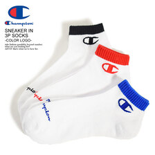 Champion SNEAKER IN 3P SOCKS -COLOR LOGO- CMSCT401画像
