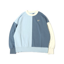 PUMA DOWNTOWN OVERSIZED CREW BLUE 531672-61画像