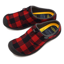 KEEN HOWSER III SLIDE Red Plaid/Black 1025553画像
