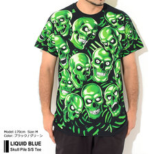 LIQUID BLUE Skull Pile S/S Tee 31733/31736画像