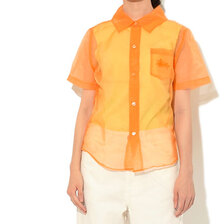 STUSSY WOMEN Milo Sheer S/S Shirt 211212画像