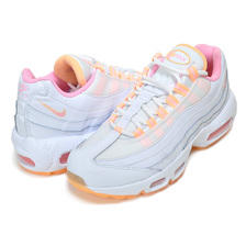 NIKE WMNS AIR MAX 95 white/arctic punch-melon tint DJ1495-100画像