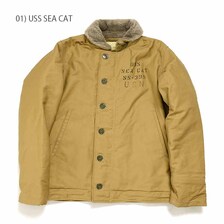 Buzz Rickson's N-1 KHAKI "USS SEA CAT" BR14943画像
