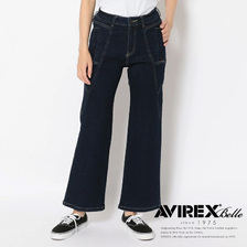 AVIREX TYPE BLUE STRETCH DENIM FLARE PANT 6216065画像