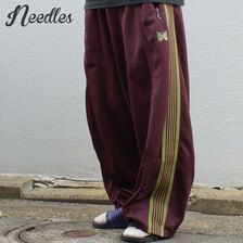 NEEDLES 21SS H.D. Track Pant-Poly Smooth MAROON画像