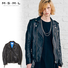 MSML LEATHER W RIDERS JACKET M21-02A5-JK01画像