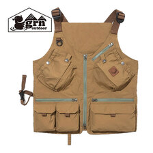 grn outdoor TEBURA VEST 21 BEIGE GO9203Q画像
