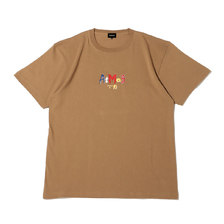 atmos EMBROIDERY MIX LOGO 7.1oz TEE DARK CAMEL MAT21-SM021画像