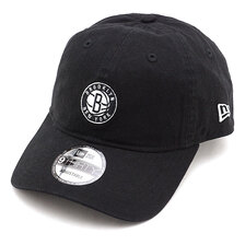 NEW ERA NBA Mini Logo 9THIRTY Cloth Strap ブルックリン・ネッツ ブラック 12854030画像