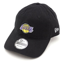 NEW ERA NBA Mini Logo 9THIRTY Cloth Strap ロサンゼルス・レイカーズ ブラック 12854010画像