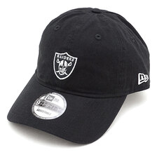 NEW ERA NFL Mini Logo 9THIRTY Cloth Strap ラスベガス・レイダース ブラック 12854014画像