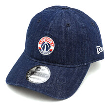 NEW ERA NBA Mini Logo 9THIRTY Cloth Strap ワシントン・ウィザーズ インディゴデニム 12853967画像