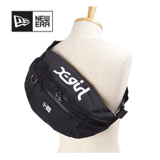 NEW ERA ウエストバッグ 2L X-girl ミルズロゴ ブラック 12860525画像