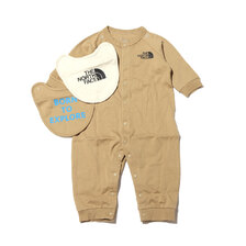 THE NORTH FACE Baby L/S Rompers & 2P Bib KELPTAN NTB62154-KT画像
