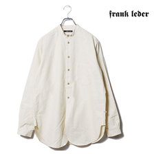 FRANK LEDER 60s VINTAGE BEDSHEET OLD STYLE / STAND COLLAR SHIRTS BS4 0916012画像