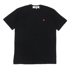 PLAY COMME des GARCONS SMALL RED HEART TEE BLACK画像