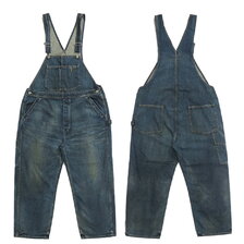 JOHNBULL ライトオンスデニムオーバーオール ユーズドウォッシュ 21596画像