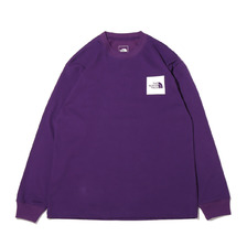 THE NORTH FACE L/S SQUARE LOGO TEE GRAVITY PURPLE NT82136-GP画像