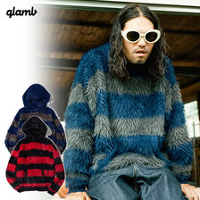 glamb 2 Tone Border Hoodie GB0421-KNT02画像