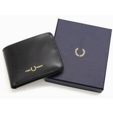FRED PERRY Matt Leather Billfold Wallet L2303画像