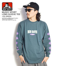 BEN DAVIS MUDDY SPORT LONG SLEEVE TEE -ICE GREEN- C-1780034画像