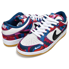 NIKE SB DUNK LOW PRO QS Piet Parra fireberry/black DH7695-600画像