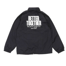 RHC Ron Herman &times; STANDARD CALIFORNIA SD LOGO COACH JACKET BLACK画像
