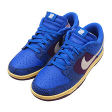 NIKE &times; UNDEFEATED DUNK LOW SP SIGNAL BLUE/WHITE-NIGHT PURPLE DH6508-400画像