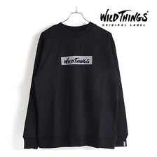 Wild Things LOGO CREW NECK SWEAT BLACK WT21248KY画像