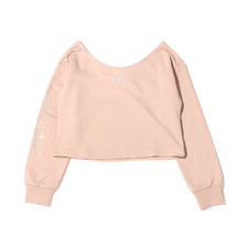 adidas SLOUCHY CREW ASH PEARL HF6774画像