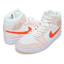 NIKE WMNS AIR JORDAN 1 MID SE sail/orange-orange quartz DA8009-108画像