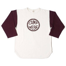 WAREHOUSE Lot 4800 7分袖ベースボールT CAMP WEBE画像