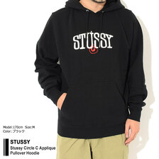 STUSSY Stussy Circle C Applique Pullover Hoodie 118397画像