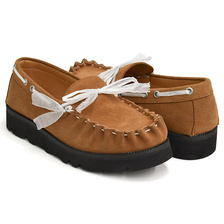 TOMOTAKA ONOZAKI DYNEEMA MOCCASIN CAMEL SUEDE画像