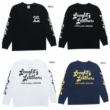 Langlitz Leathers 長袖 Tシャツ ロゴプリント LLC-004 TYPE-A画像
