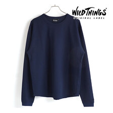 Wild Things TRUE DRY WAFFLE CREW NAVY WT21257SU画像