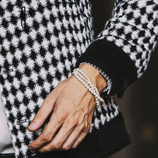 NO ID. レイヤードパールブレスレット 849170-761A画像