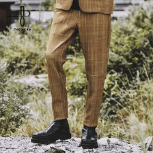 NO ID. イレギュラーピッチストライプアンクルイージートラウザーズ 849777-751P画像