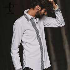 NO ID. フライフロント切替レギュラーカラーSH 849006-785S画像