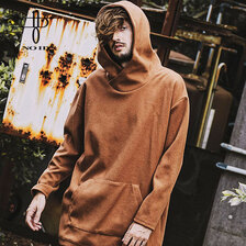 NO ID. BLACK ストレッチシャギーBIGパーカ 449006-796T画像