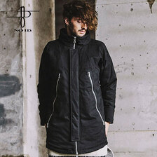 NO ID. BLACK マルチシームハイカラーハーフコート 449006-792C画像